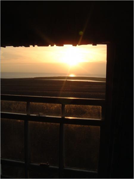 sunrise from the double bedroom