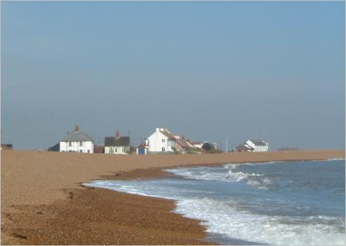the beach at Shingle Street